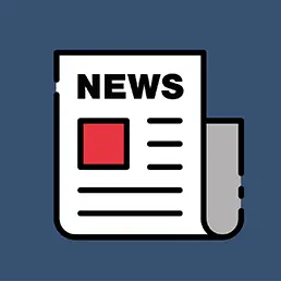 Symbol einer Zeitung, das Nachrichten darstellt