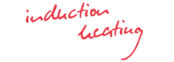 Logo der Geschäftsausrichtung ‚induction heating‘ von H. Sigrist & Partner AG, dargestellt als schlichte Wortmarke.